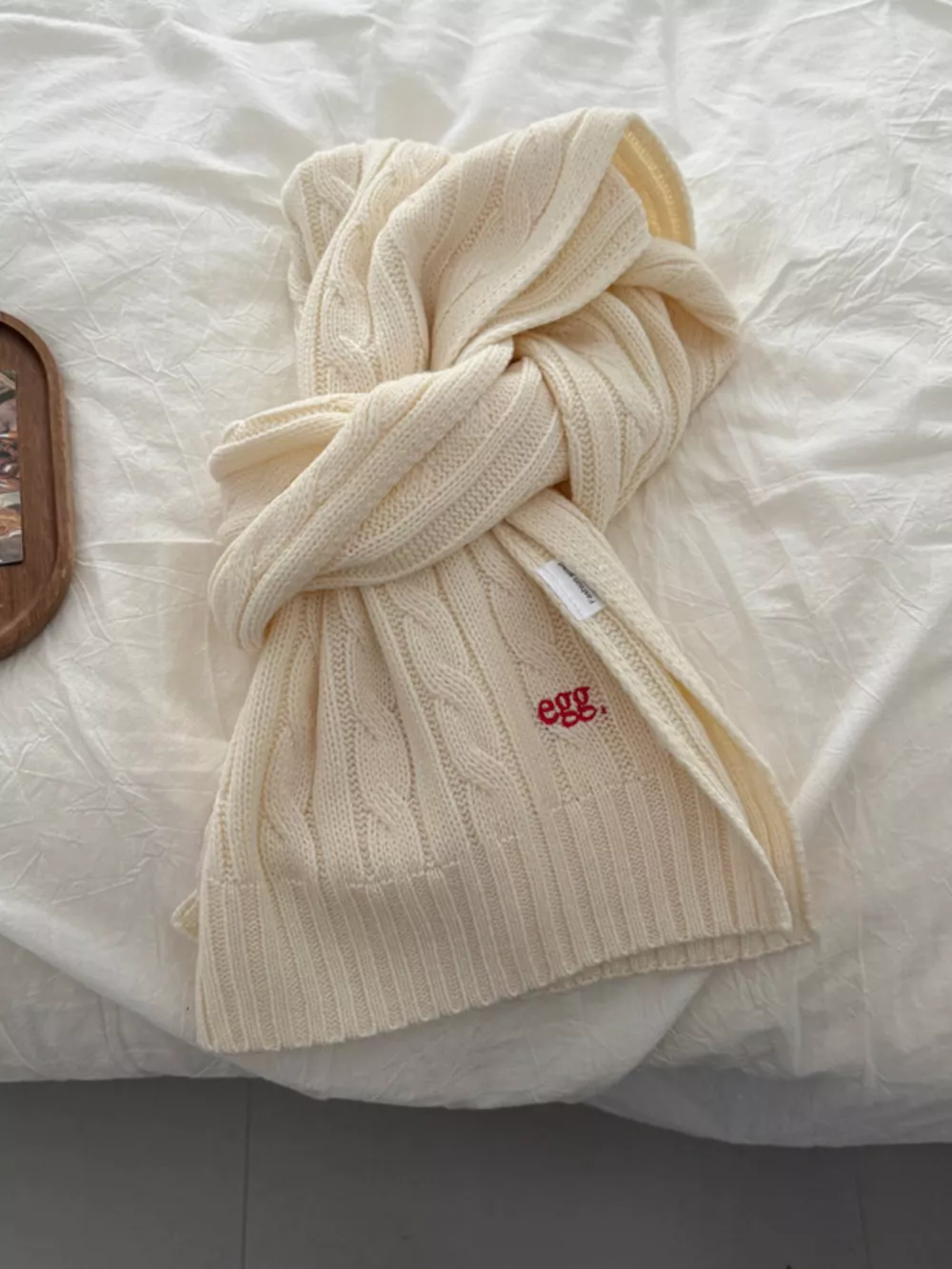 Ribbed Knitted Winter Scarf, image 8