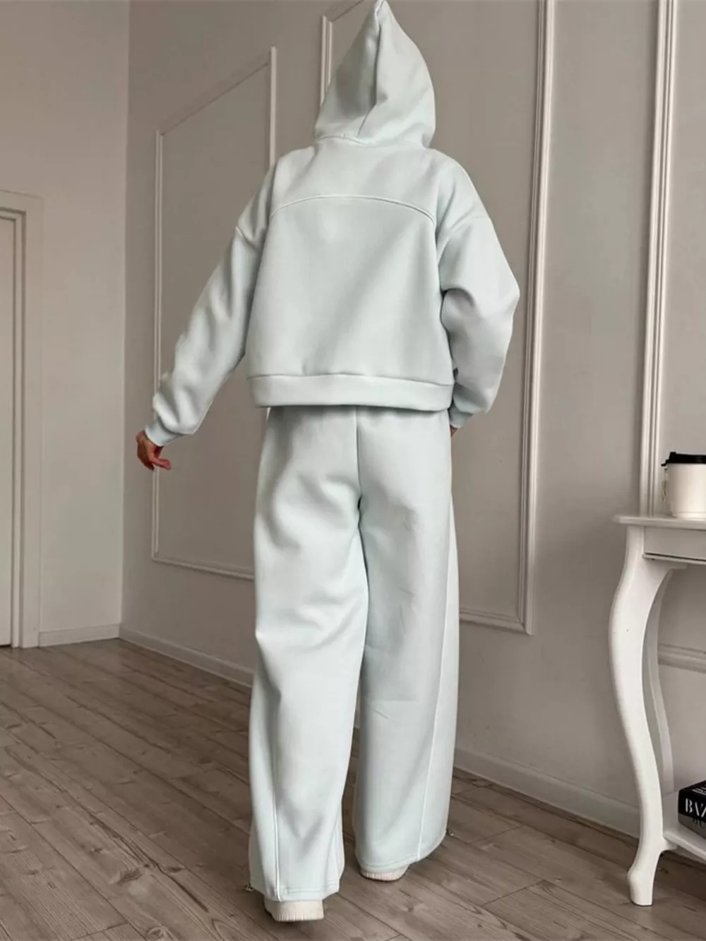 Fleece Zip-Up Hoodie and Joggers Set, image 21
