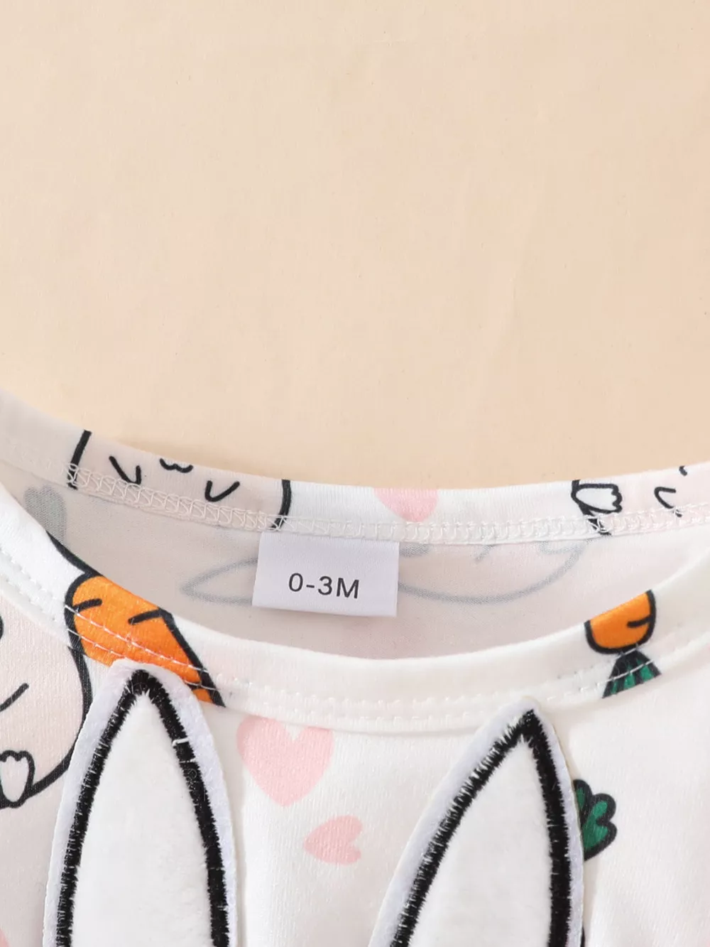 Children's Bunny Applique Short Sleeve Dress, image 4
