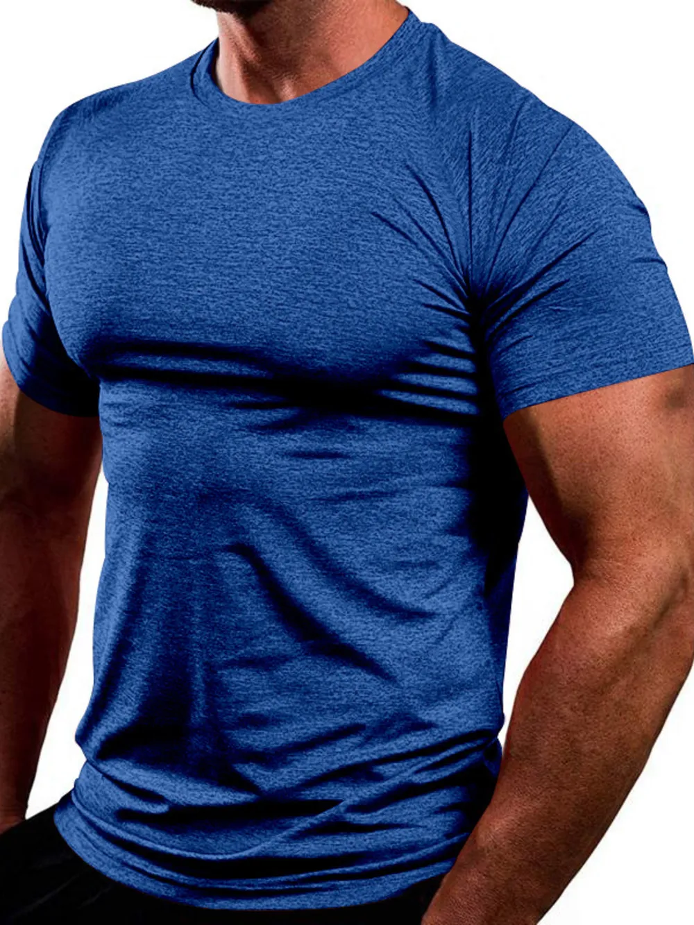 Men's Full Size Round Neck Short Sleeve T-Shirt Plus Size, image 4
