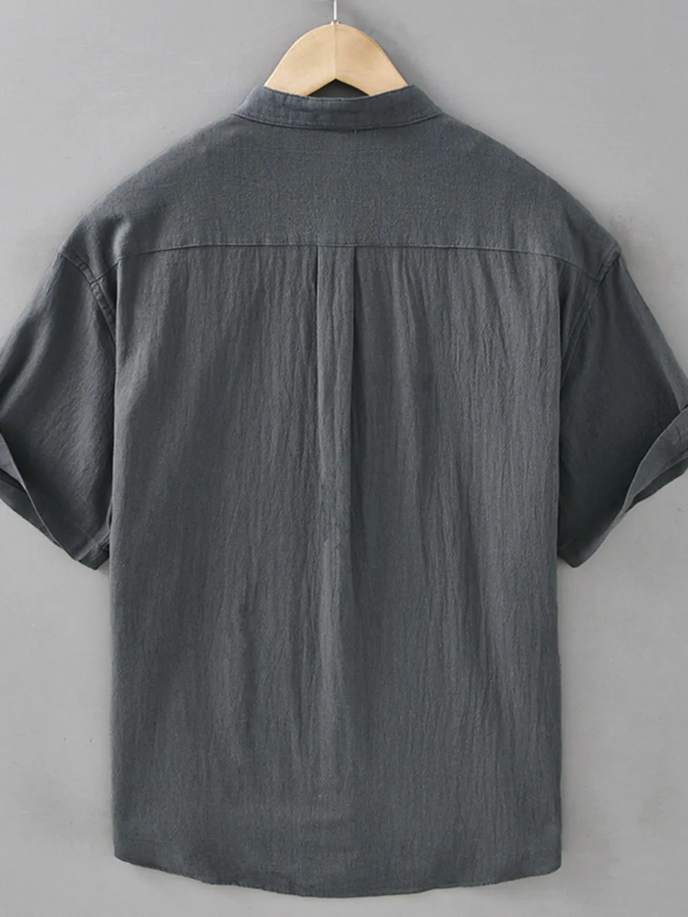 Men's Plus Size Button Up Short Sleeve Shirt, image 2
