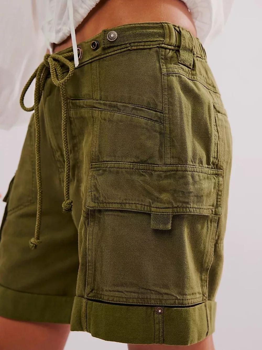 Drawstring Cargo Shorts, image 11