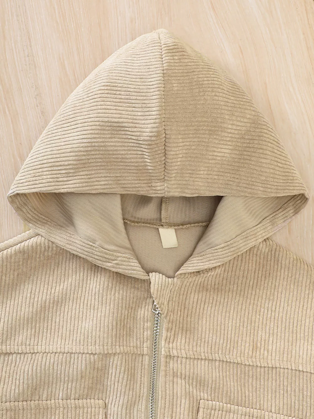 Children's Casual Corduroy Hooded Jacket, image 3