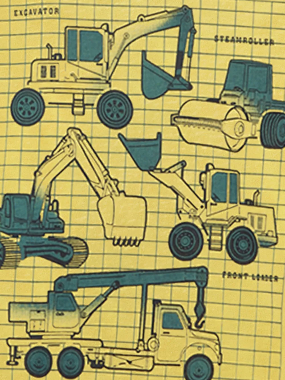 Children's Construction Vehicle Graphic Short Sleeve T-Shirt, image 4