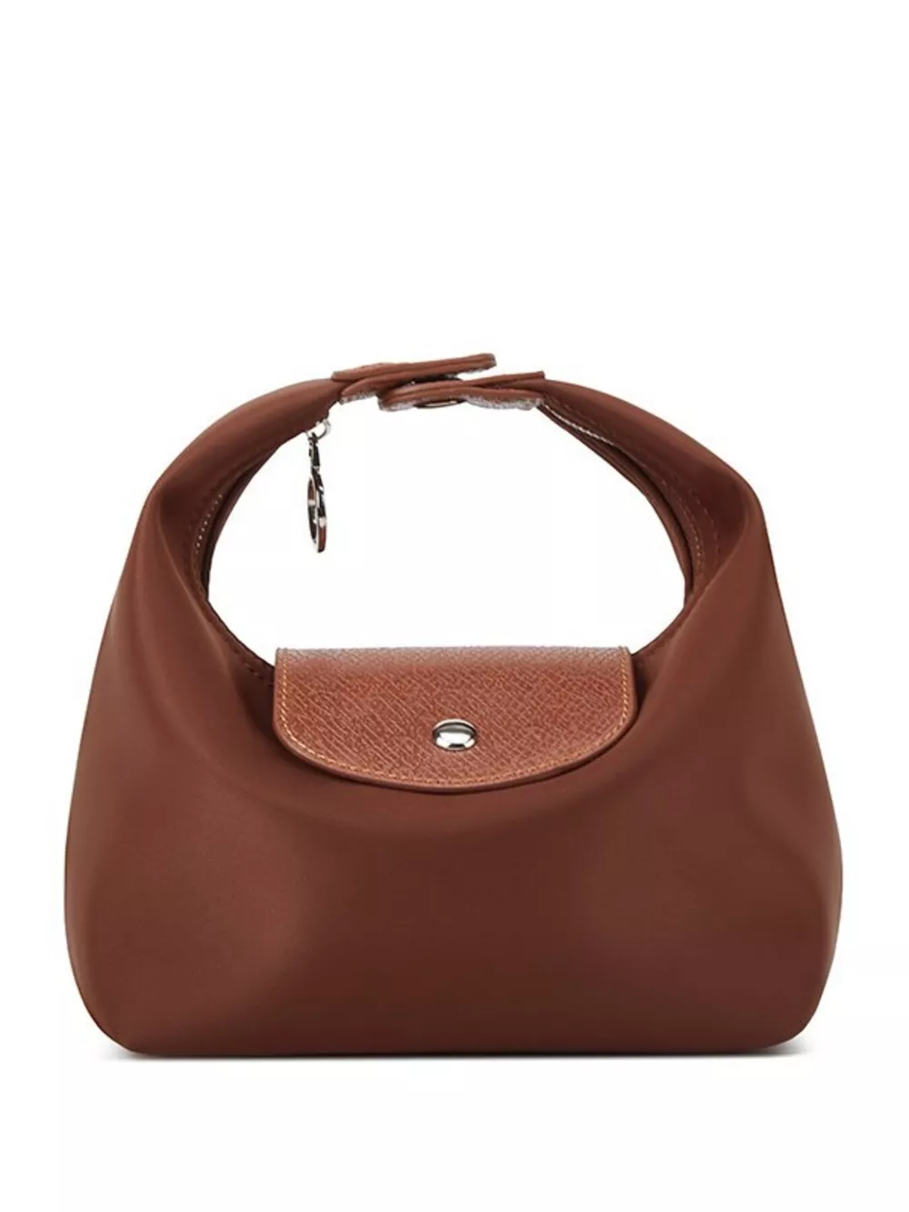 Minimalist Leather-Trimmed Shoulder Bag, image 11