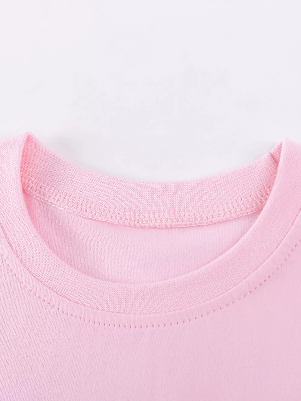 Children's Bunny Round Neck Top and Shorts Set, image 5