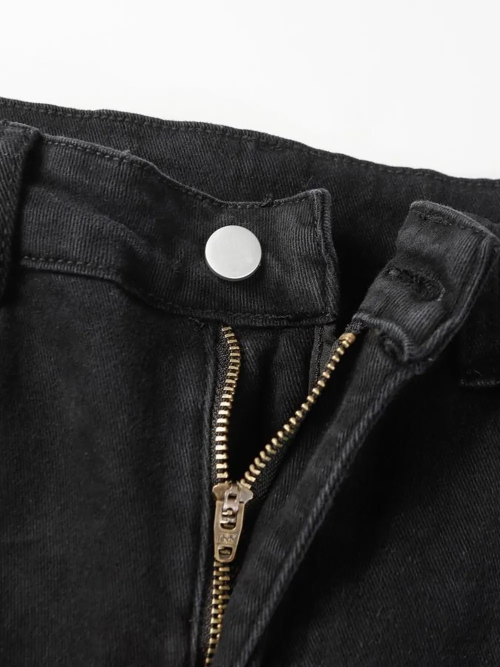 Men's High Waist Straight Leg Cargo Jeans, image 5