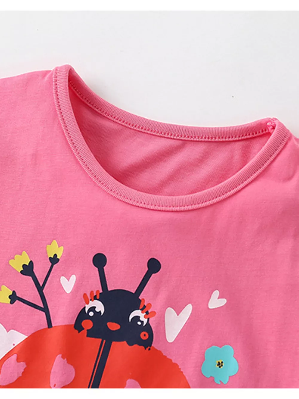 Children's Ladybug Graphic Ruffle Sleeve T-Shirt, image 4