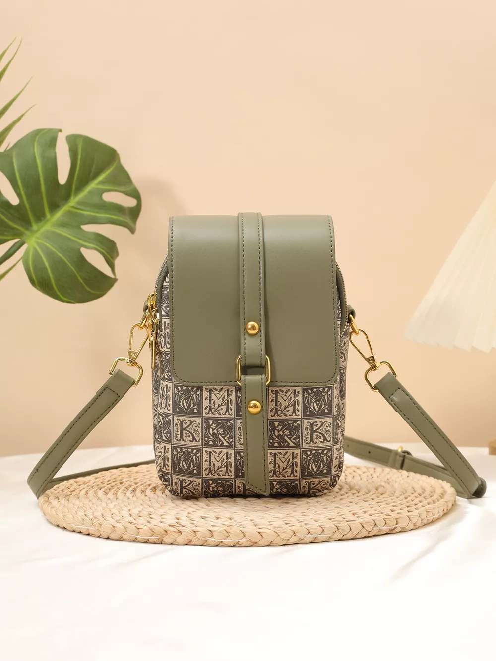 Printed Flap Crossbody Bag, image 2