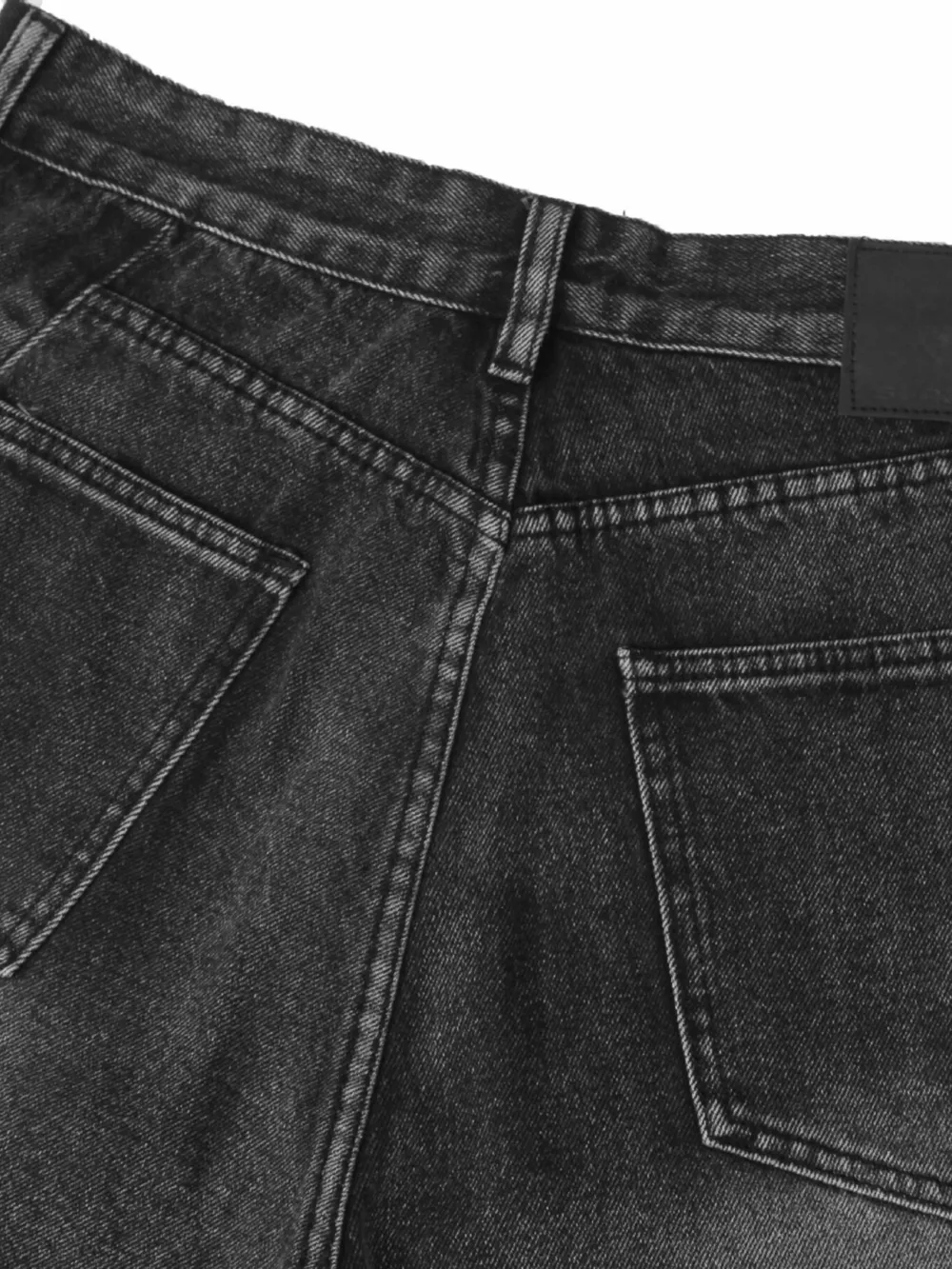 Men's High Waist Washed Straight Jeans, image 12