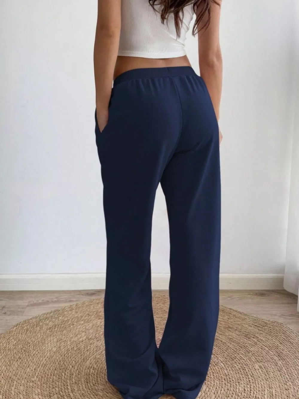 Drawstring Wide Leg Pants, image 3