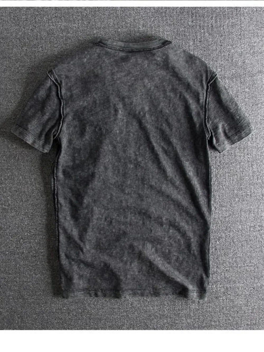 Men's Letter Round Neck Short Sleeve T-Shirt, image 2