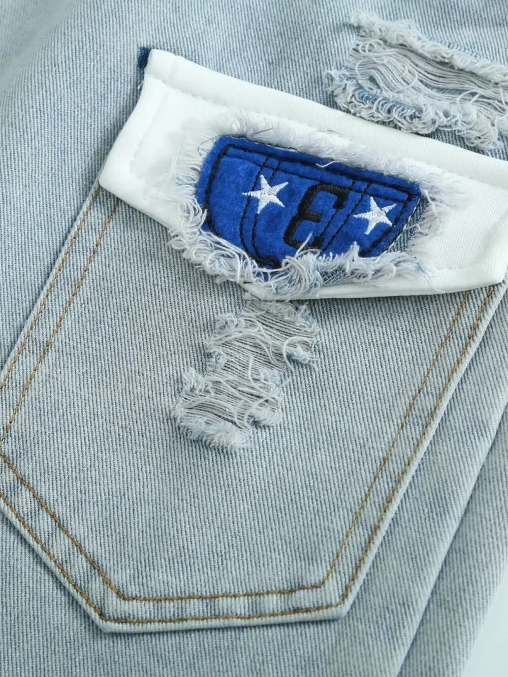 Men's Distressed Wash Jeans, image 2