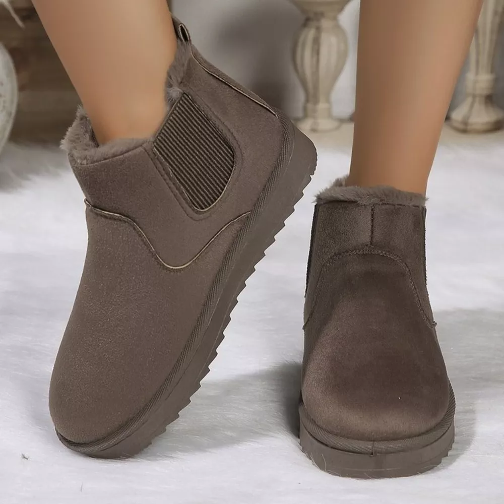 Plush Lined Slip-On Chelsea Winter Boots, image 5
