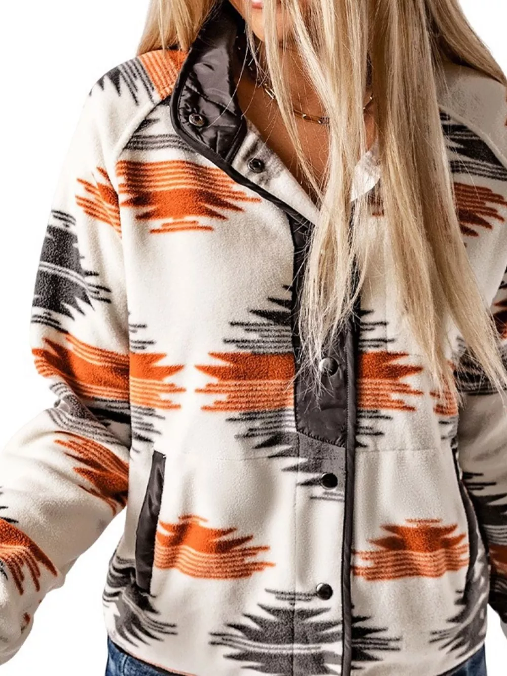 Geometric Snap Down Jacket, image 4
