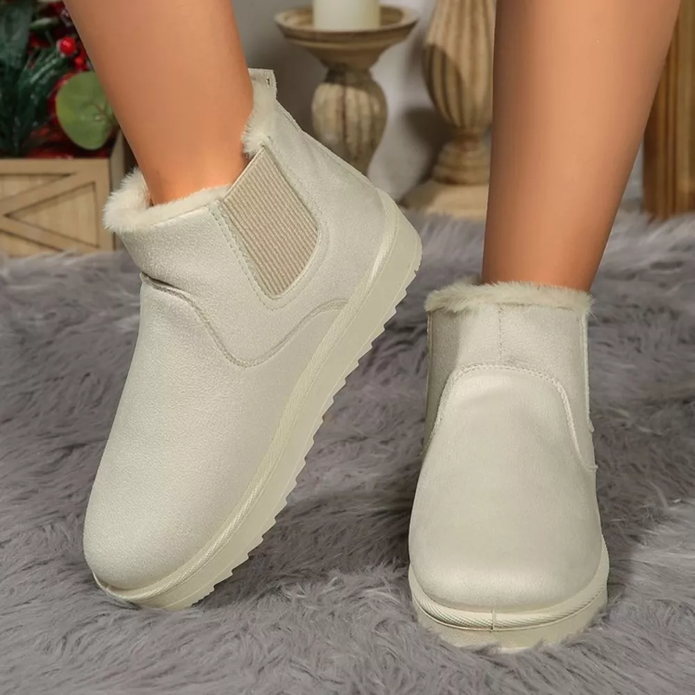 Plush Lined Slip-On Chelsea Winter Boots, image 9