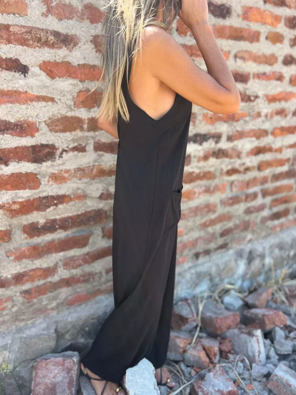 Full Size Button-Front Wide Leg Jumpsuit Plus Size, image 9