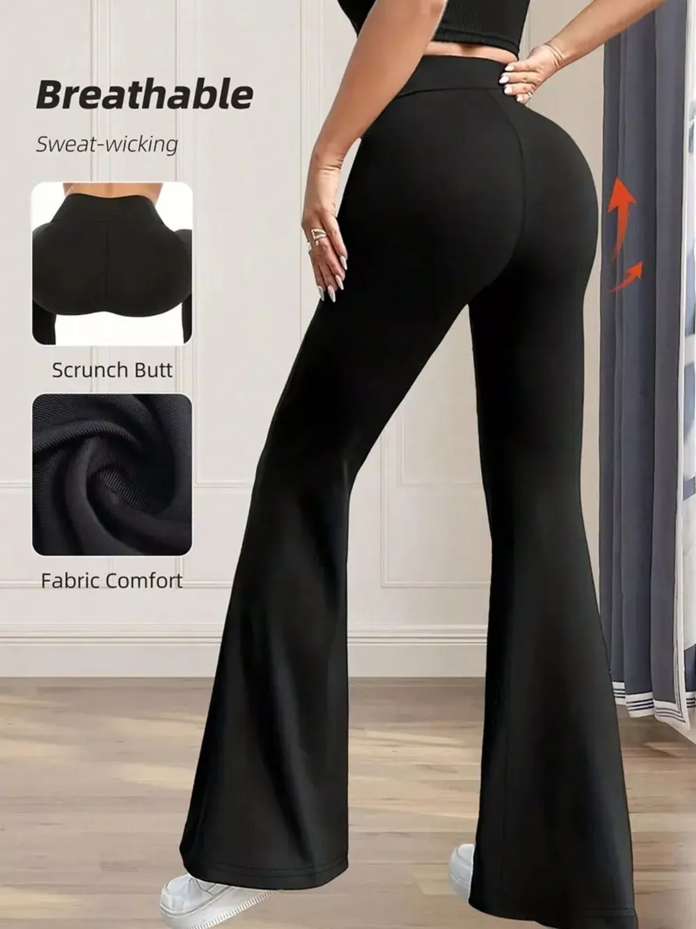High Waist Flare Pants, image 7