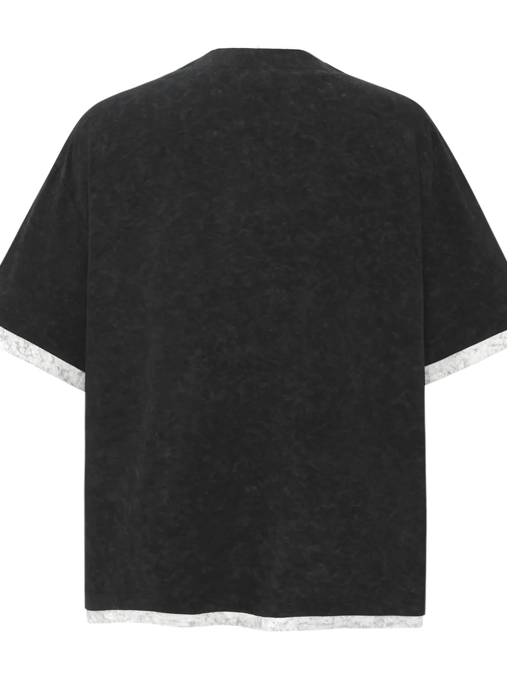 Men's Letter Graphic Round Neck Short Sleeve Contrast Trim T-Shirt, image 3