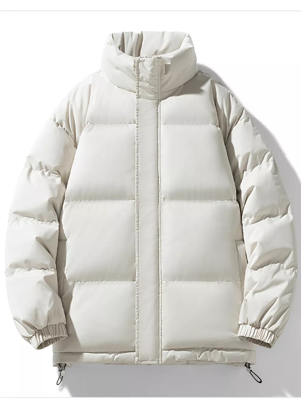Men's Full Size Padded Stand Collar Winter Coat Plus Size, image 4
