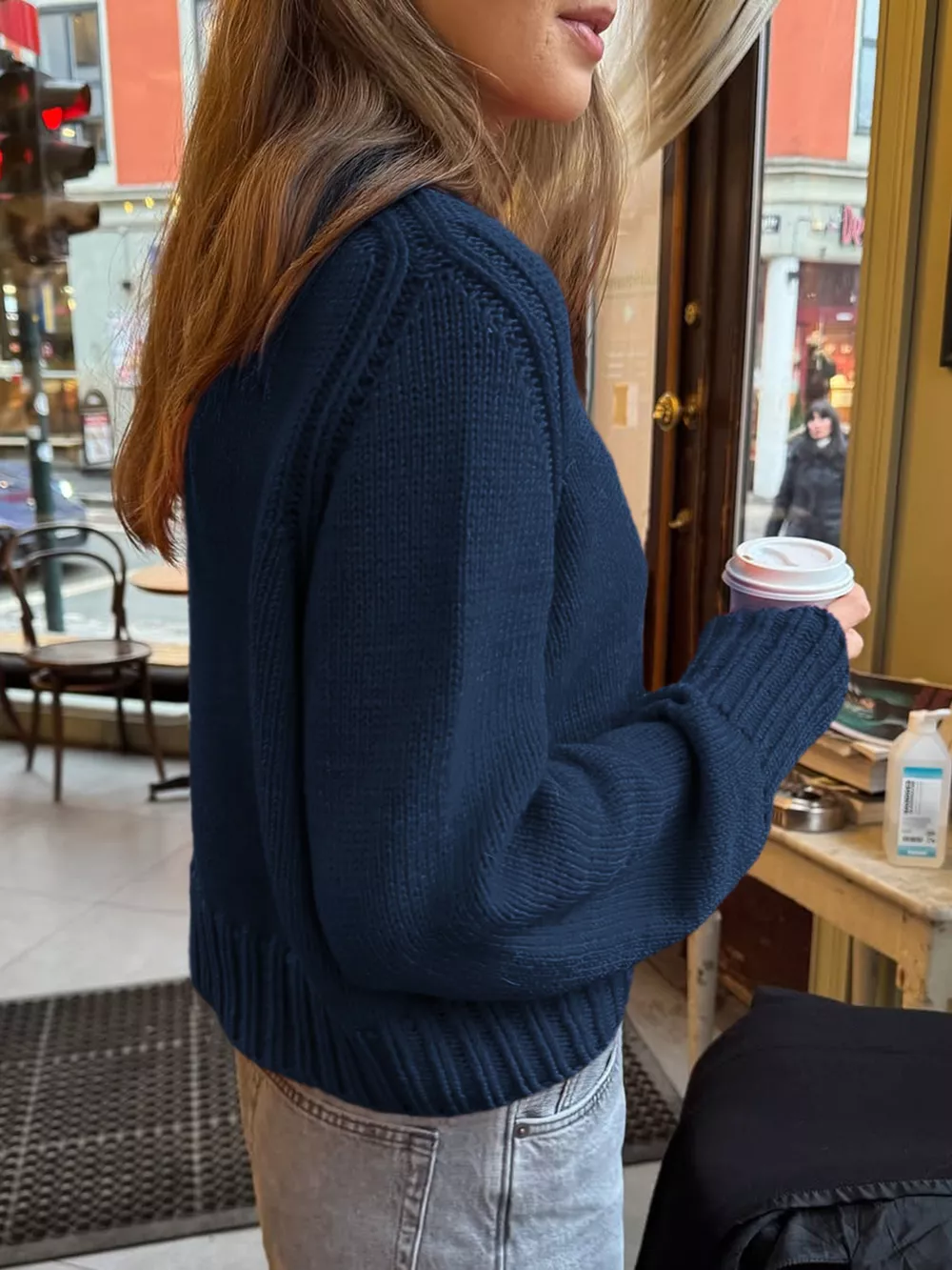 Ribbed Round Neck Sweater, image 13
