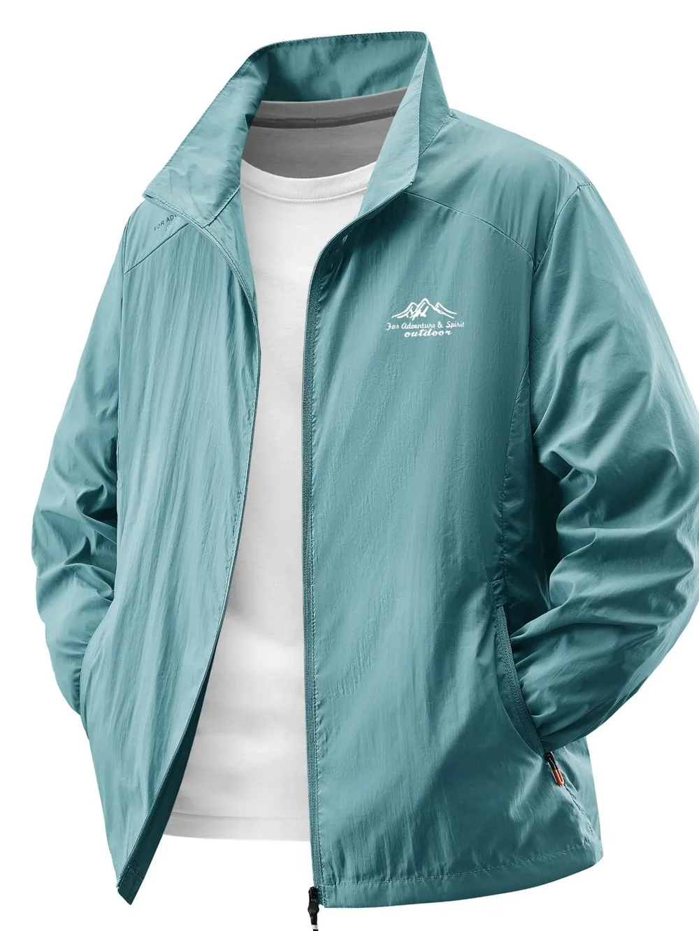 Men's Plus Size Lightweight Outdoor Windproof Jacket, image 4