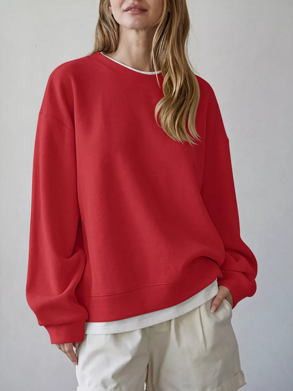 Oversized Crew Neck Sweatshirt