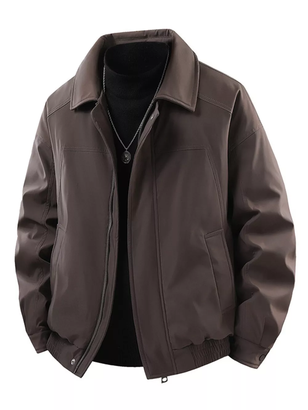 Men's Zip Up Casual Jacket, image 4