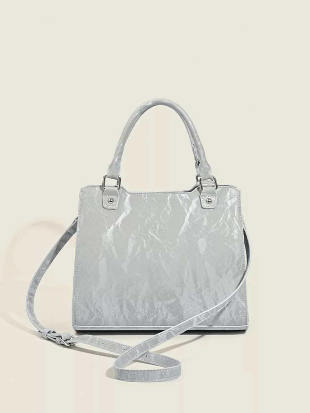 Clear Window Crossbody Bag with Bow Accents, image 3