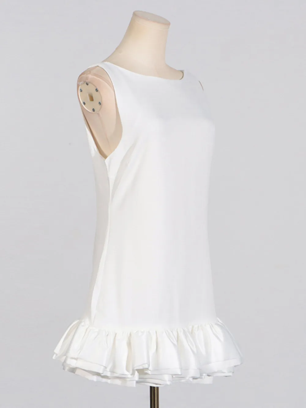 Ruffled Hem Sleeveless Mini Dress, image 5