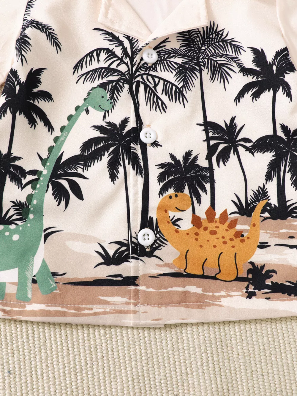 Children's Dinosaur Print Shirt and Shorts Set, image 4
