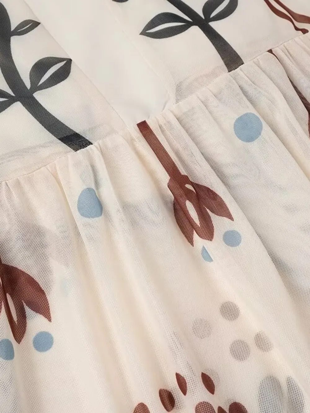 Ruffled Hem Square Neck Maxi Dress, image 6