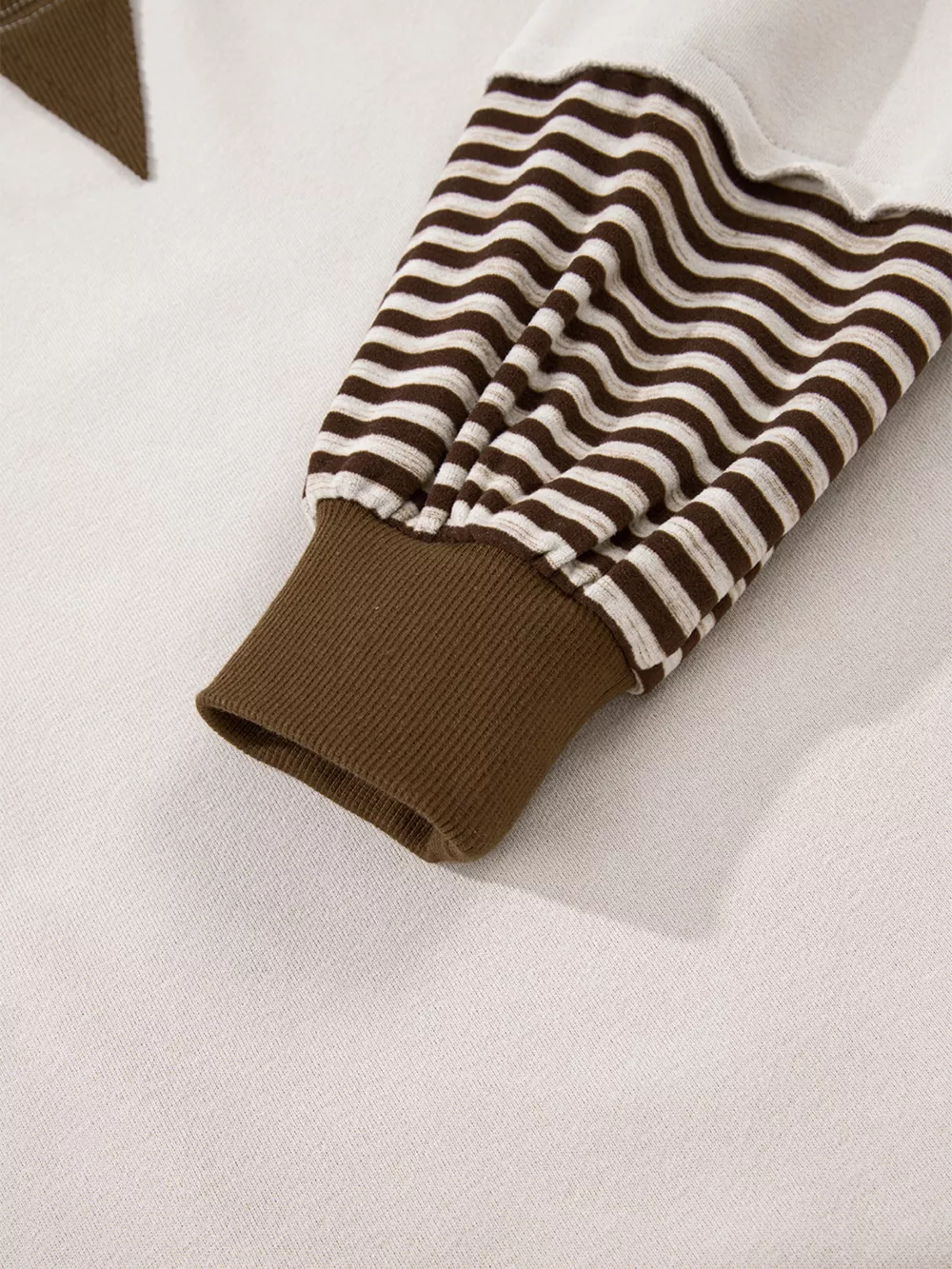Contrast Striped Long Sleeve Sweatshirt, image 9
