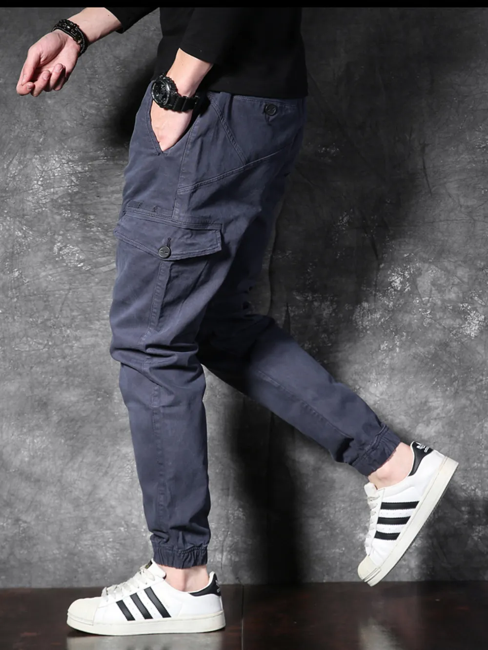 Men's Cargo Pants with Drawstring, image 14