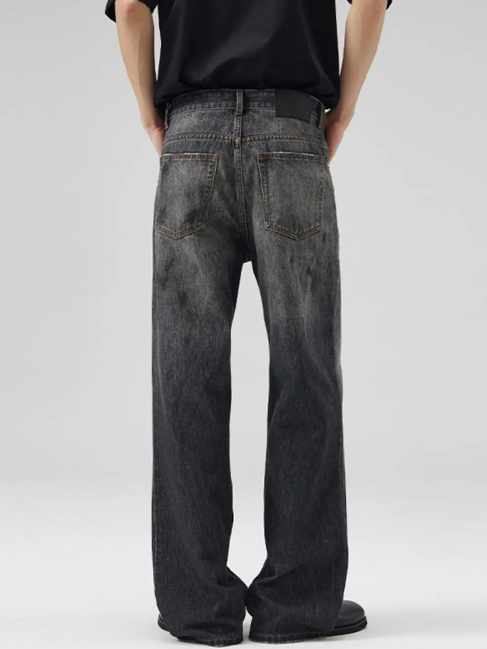 Men's Full Size Vintage Wide Leg Jeans Plus Size