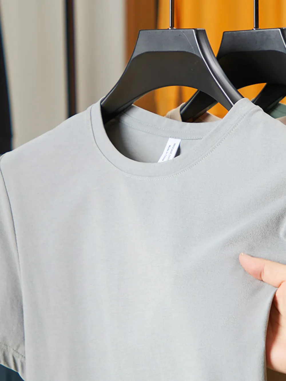 Men's Plus Size Round Neck Short Sleeve T-Shirt, image 7