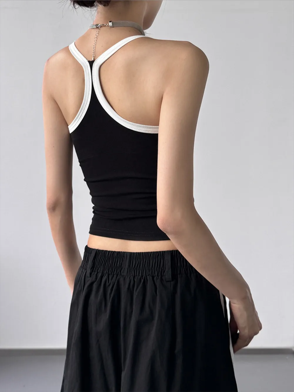 Contrast Trim Cami Top, image 4