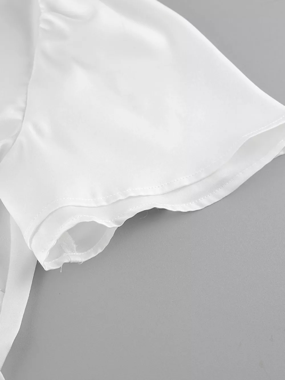Lace Detail Short Sleeve Top and Skirt Set, image 13