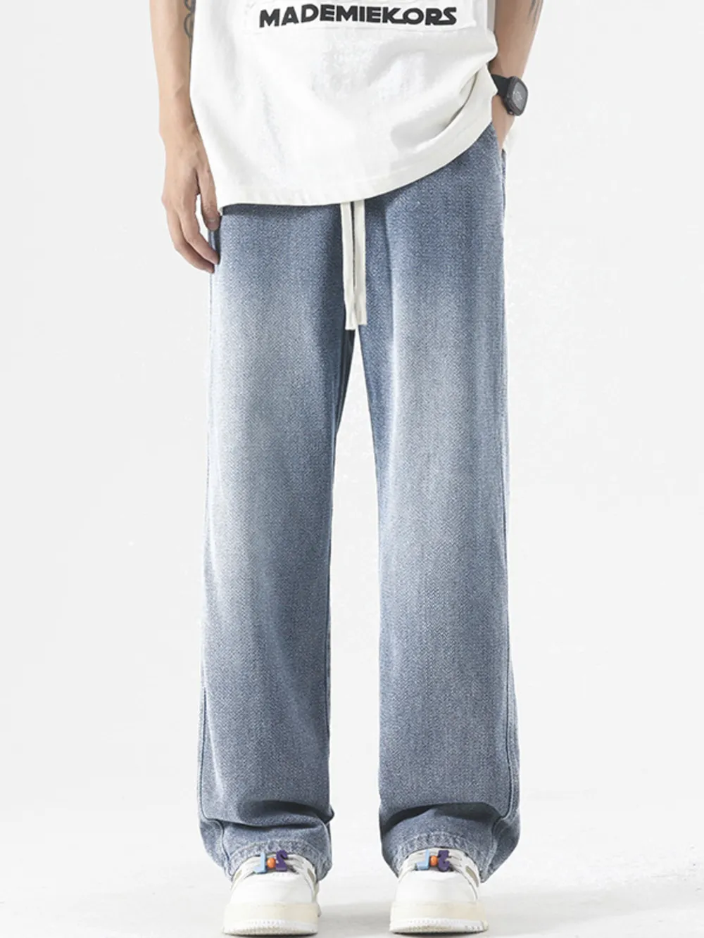 Men's Full Size Wide Leg Jeans Plus Size, image 2