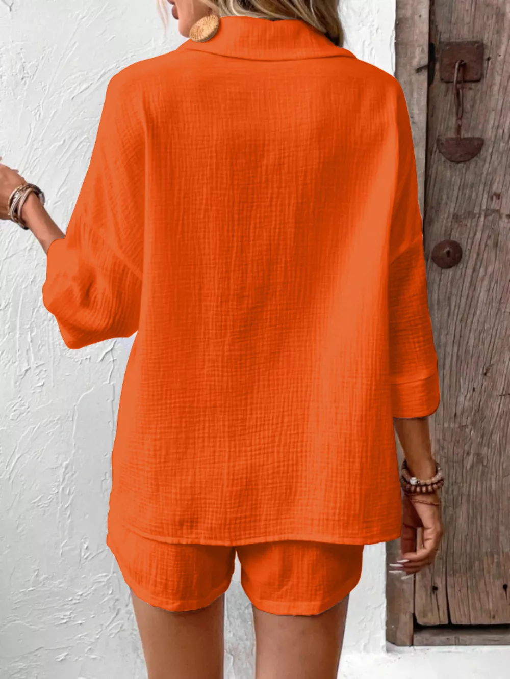 Button Detail Top and Shorts Set, image 21