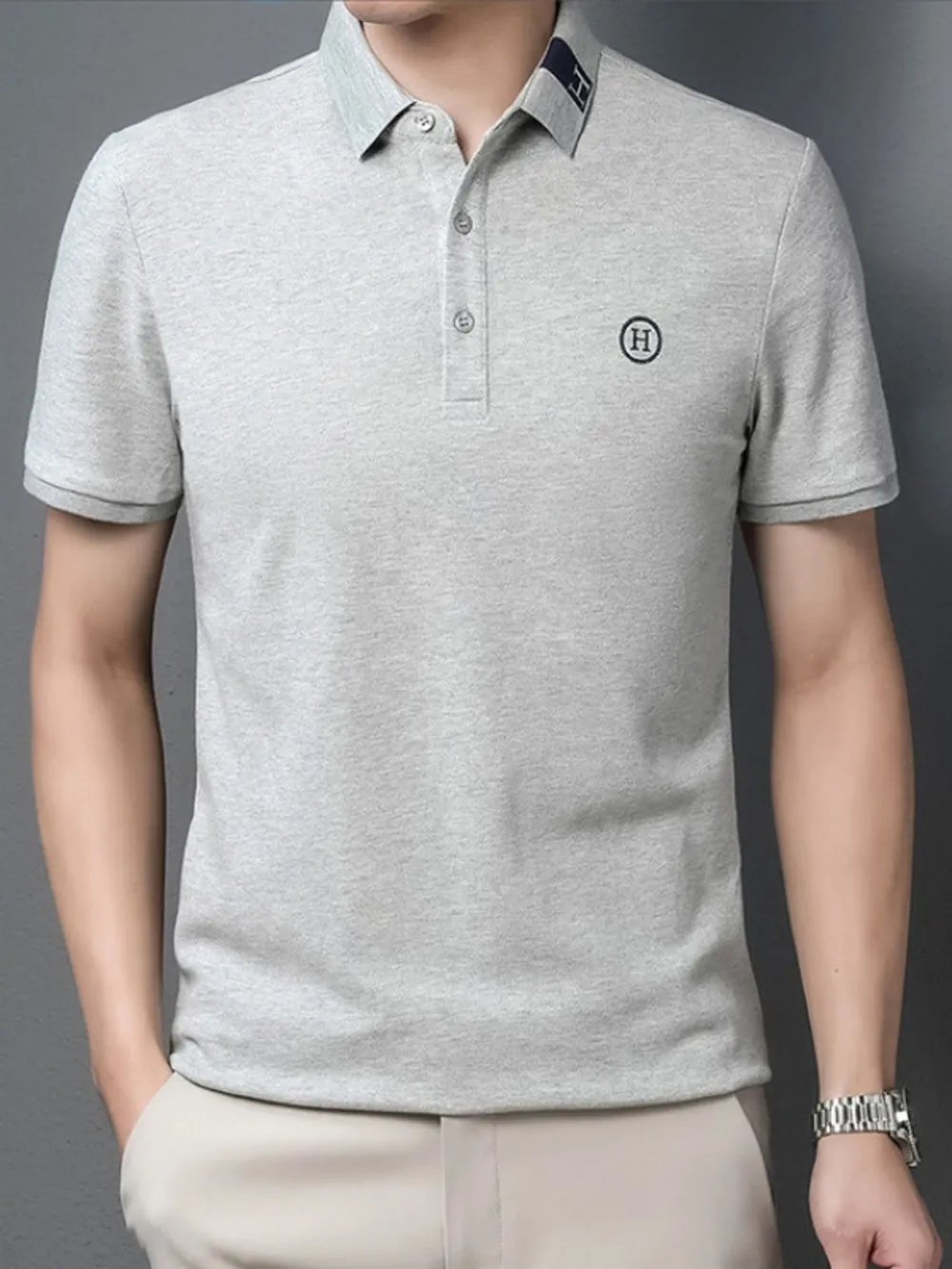 Men's Plus Size Classic Short Sleeve Polo Shirt, image 4