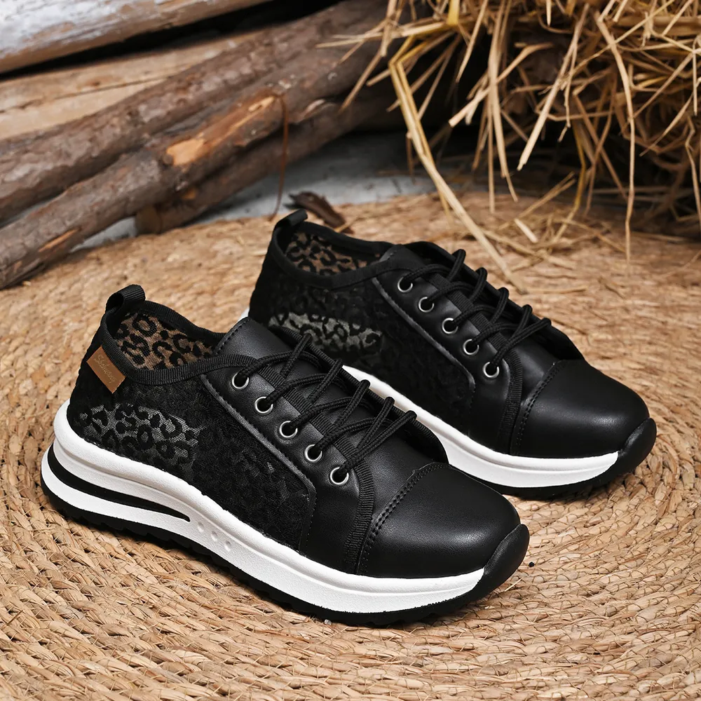 Lace-Up Platform Sneakers, image 9