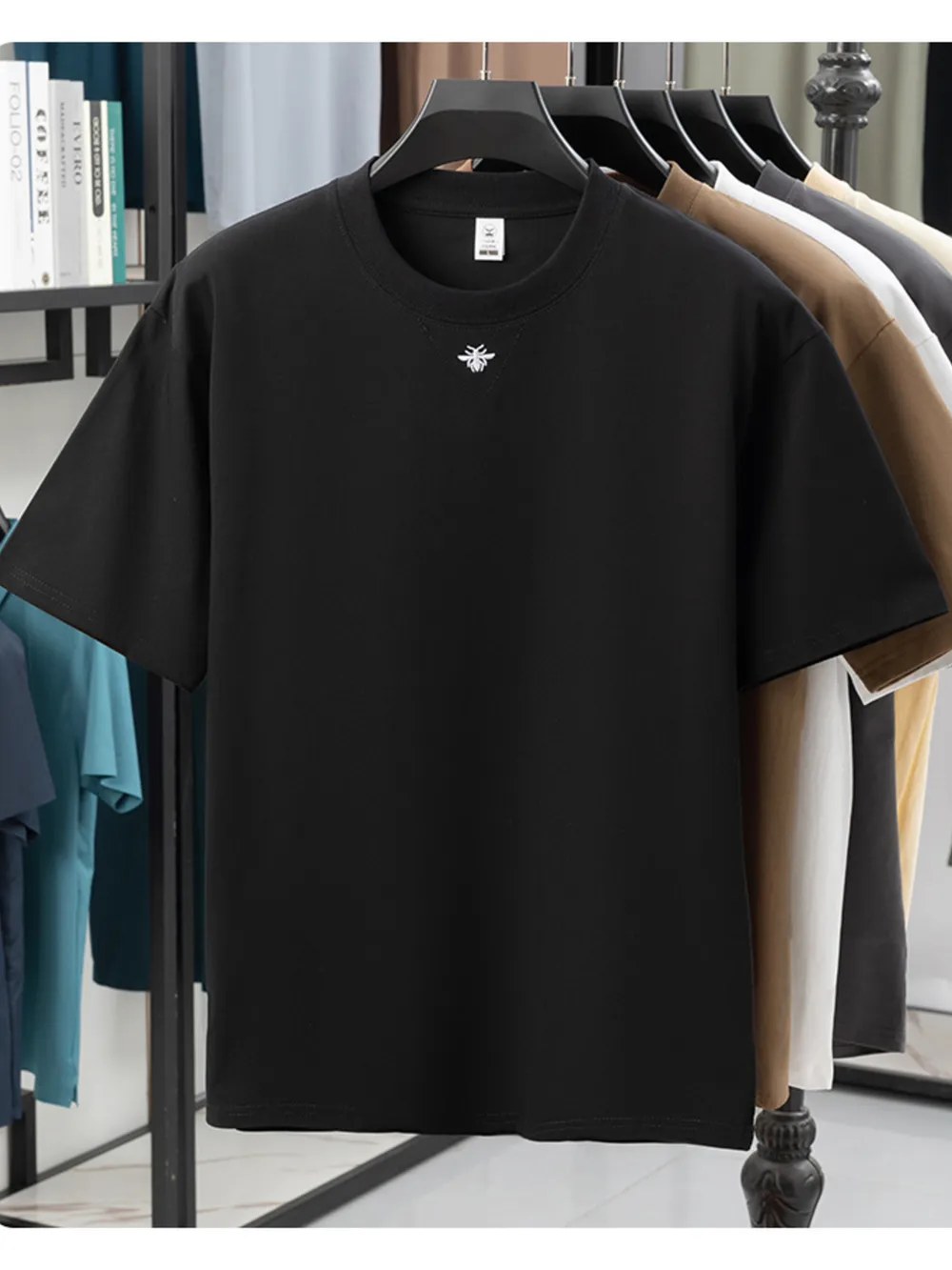 Men's Full Size Crew Neck Short Sleeve T-Shirt Plus Size, image 4
