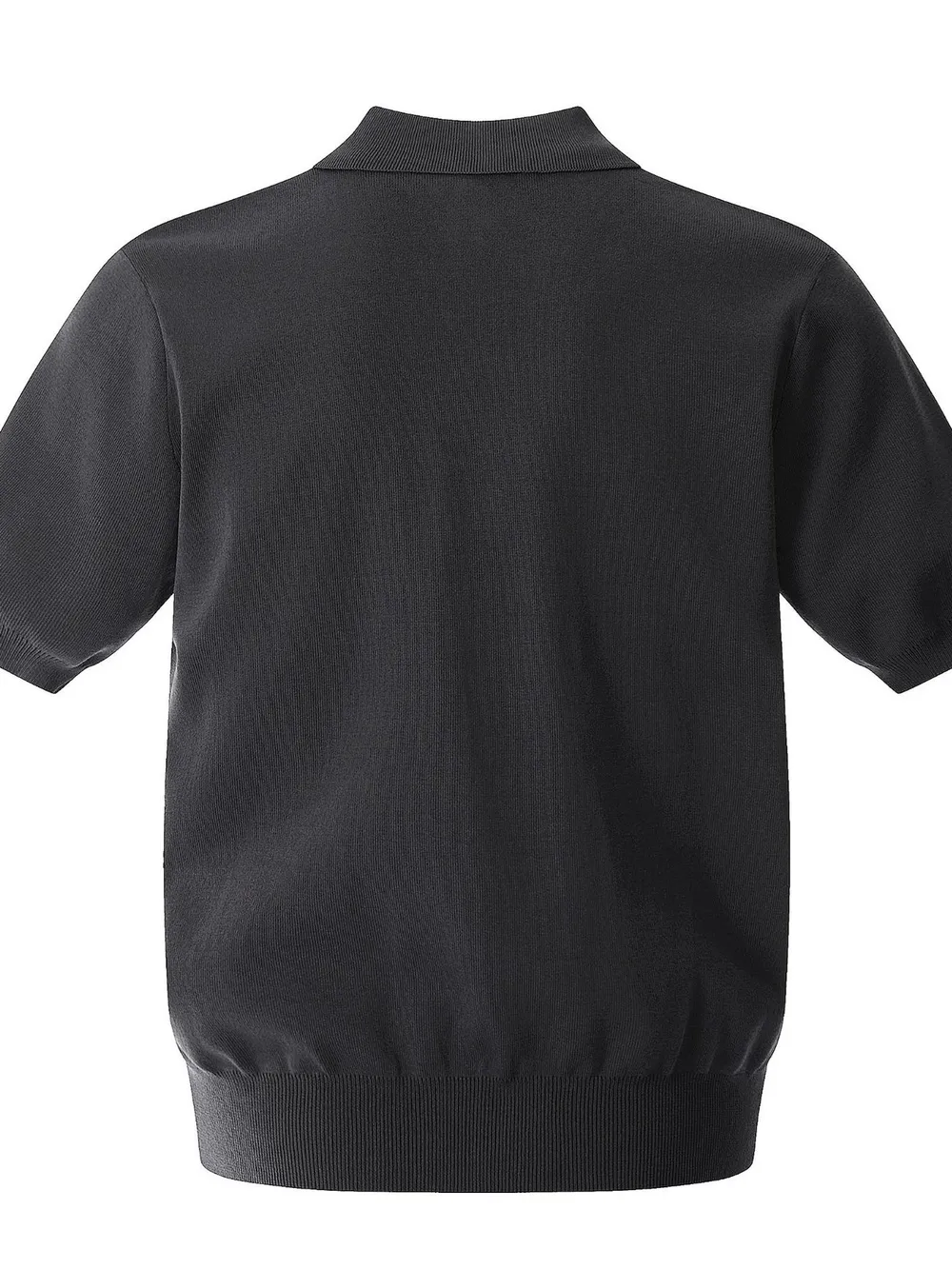 Men's Button Detail Short Sleeve Knit Polo, image 8