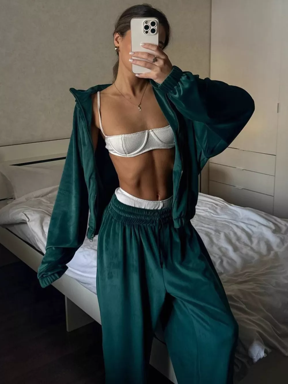 Zip Up Long Sleeve Outerwear and Pants Set, image 10