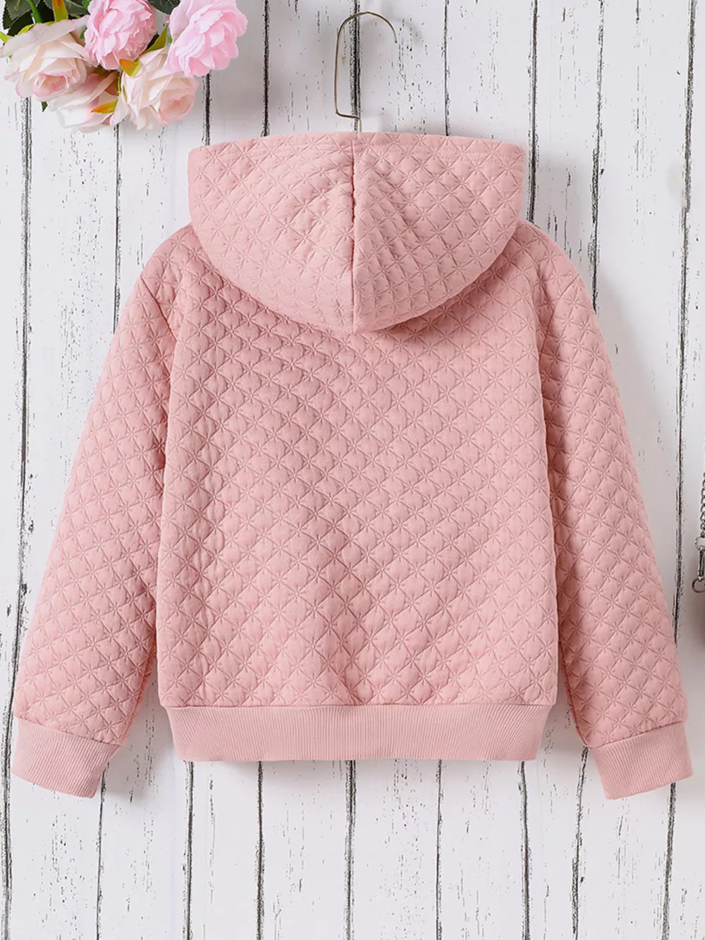 Children's Quilted Zip-Up Hooded Jacket, image 2