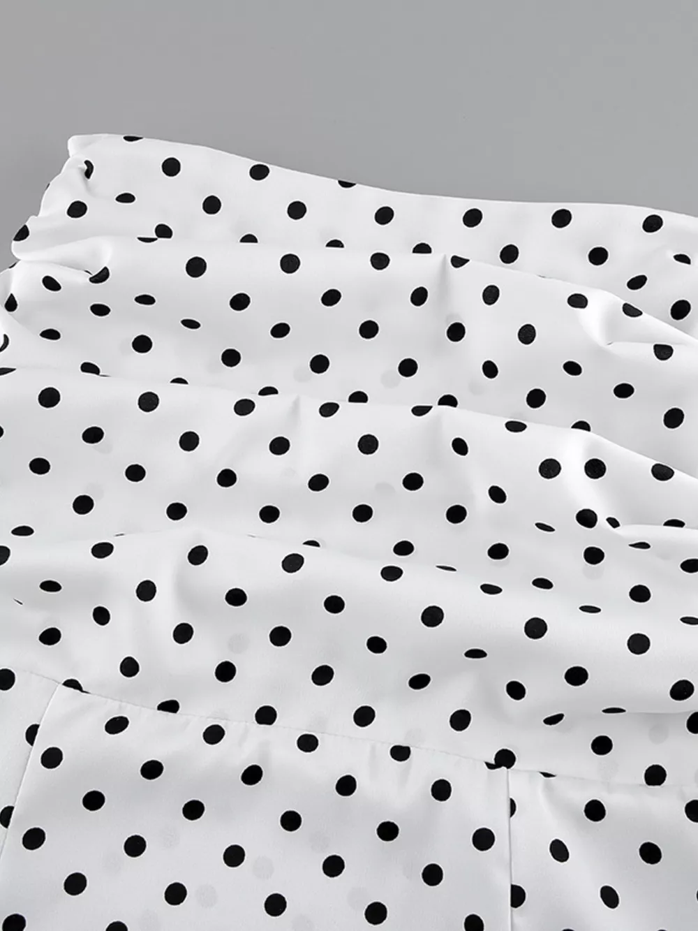 Polka Dot Ruffle Hem Maxi Skirt, image 6