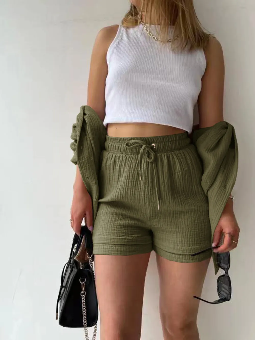 Button Up Shirt and Shorts Set, image 19