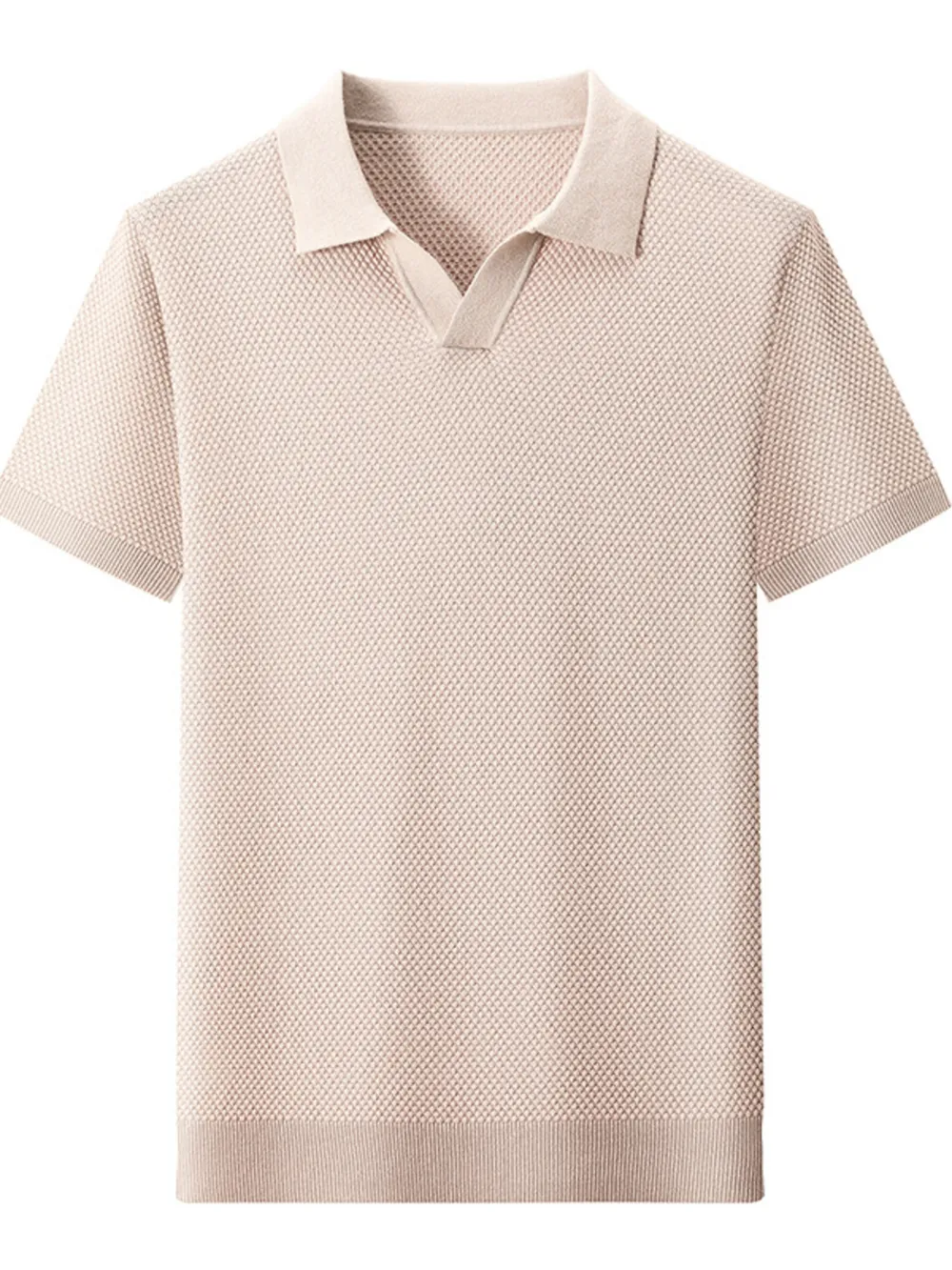 Men's Plus Size Collared Neck Short Sleeve Polo, image 2
