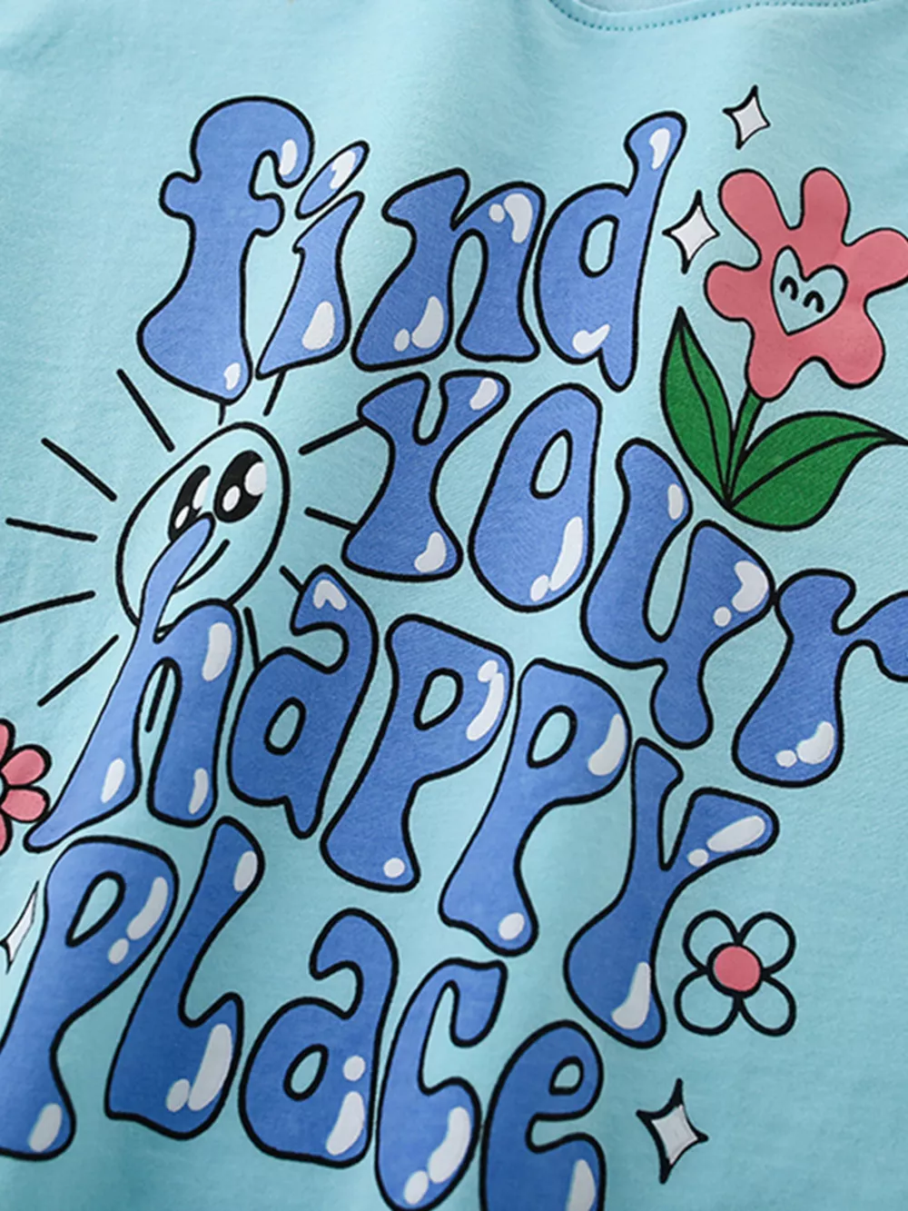 Children's Find Your Happy Place T-Shirt and Shorts Set, image 3
